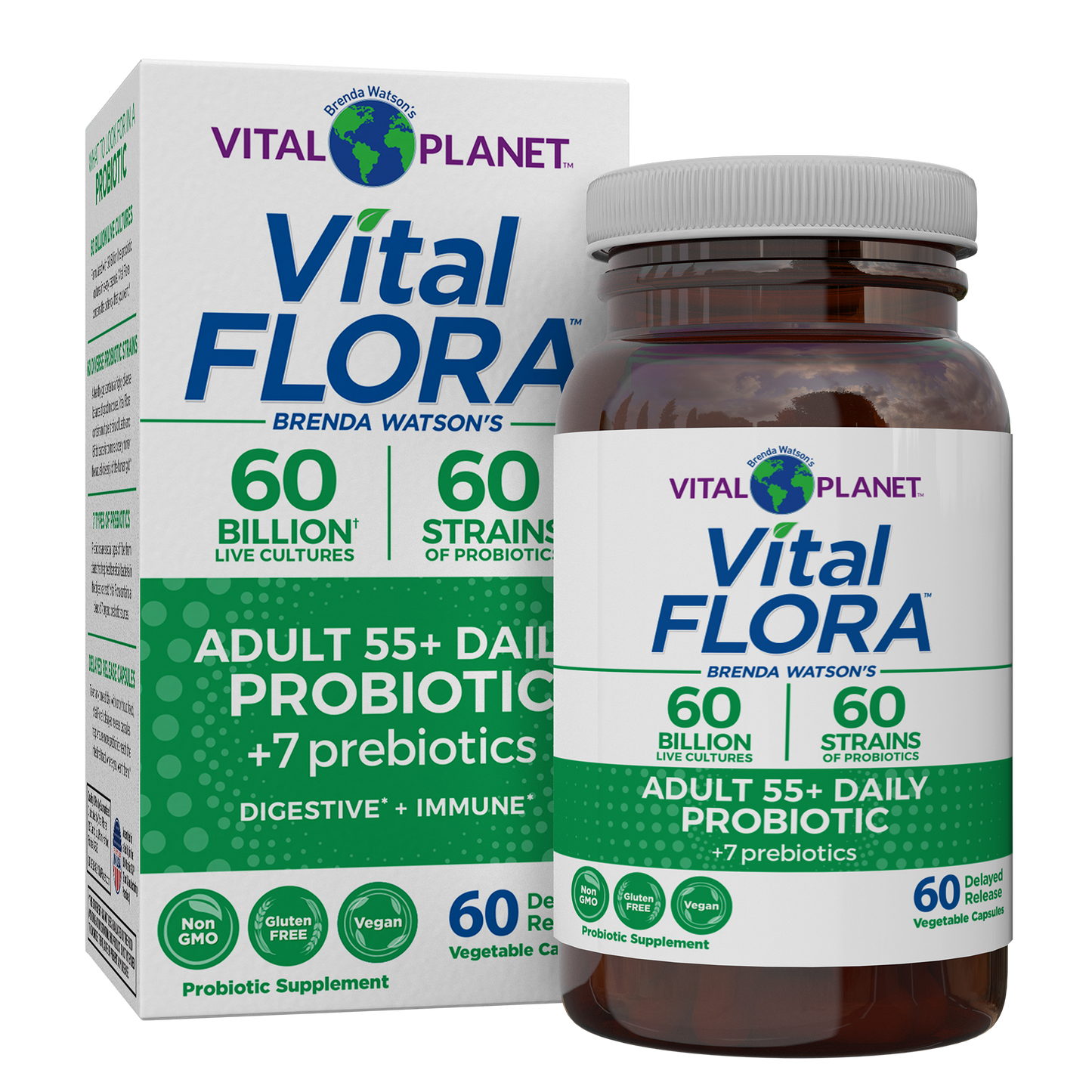 Vital Flora Adult 55+ Daily Probiotic - Refrigerated