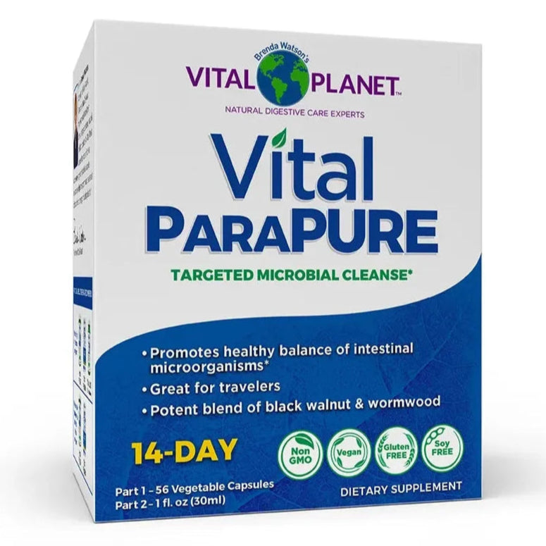 Vital Planet Vital Parapure dietary supplement packaging on a white background