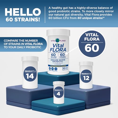 Probiótico Vital Flora Extra para el Apoyo Inmunitario - Conservable, 30 unidades