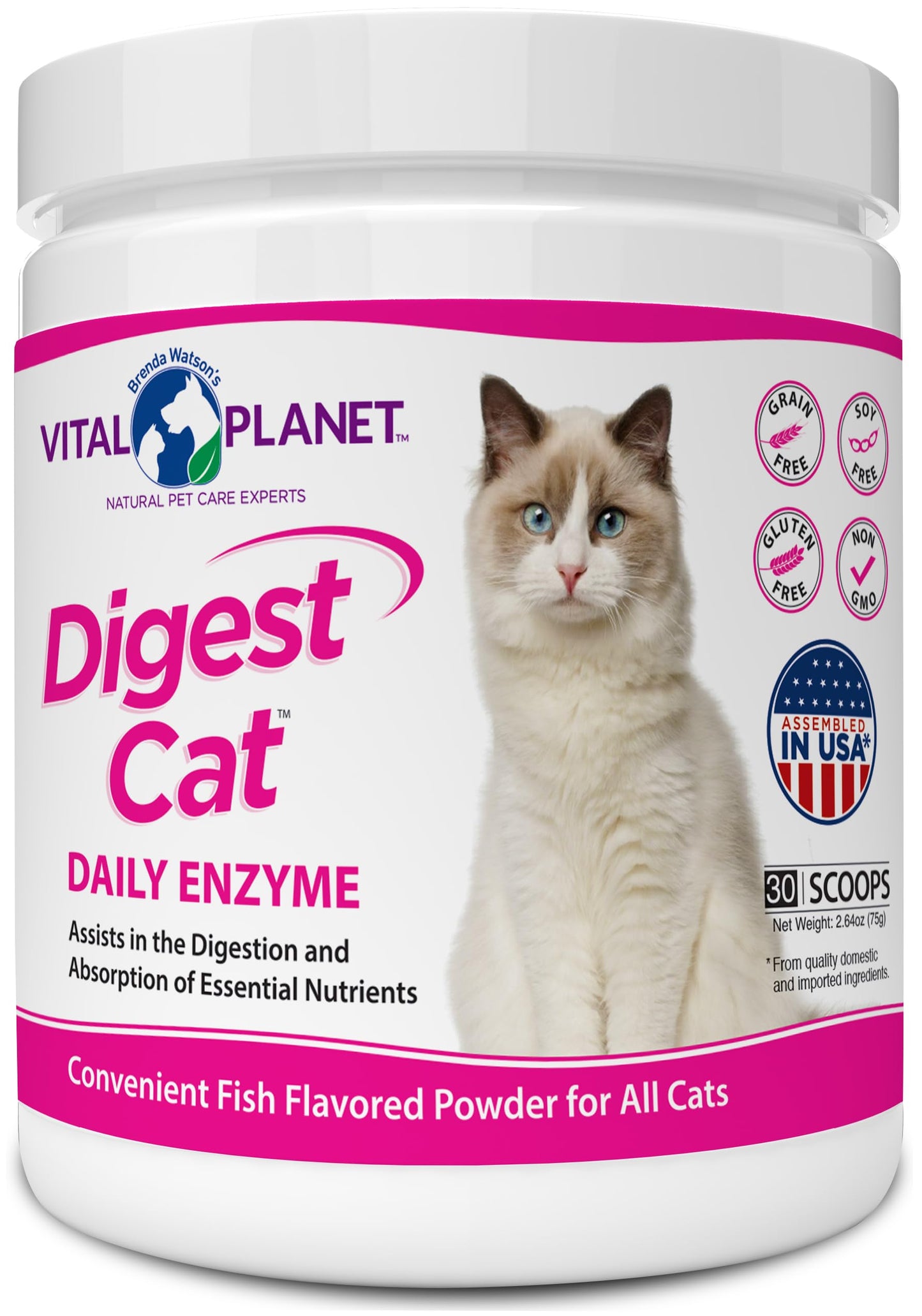 Digest Cat - Polvo, 30 porciones de 2,64 oz