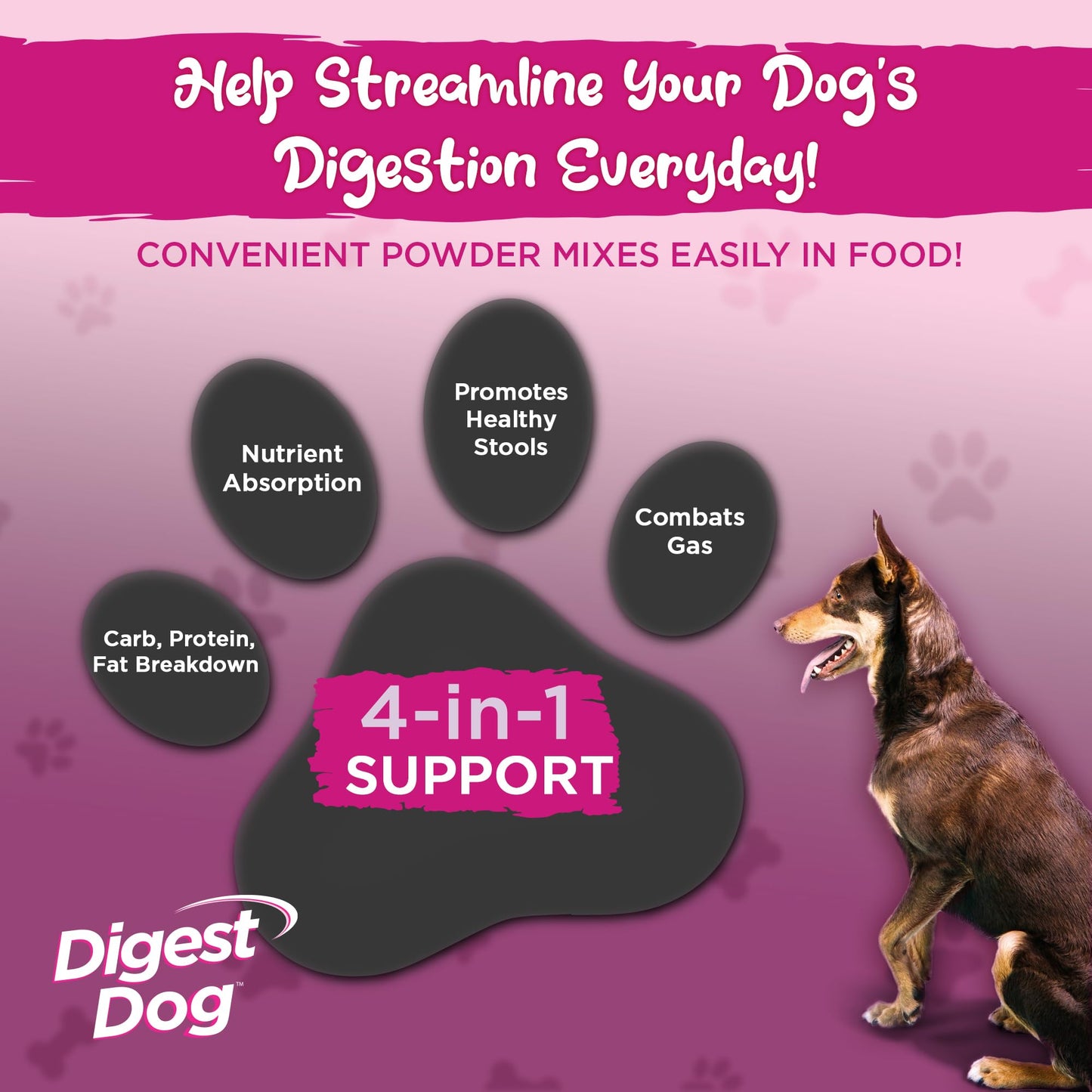 Digest Dog - Powder, 30 servings