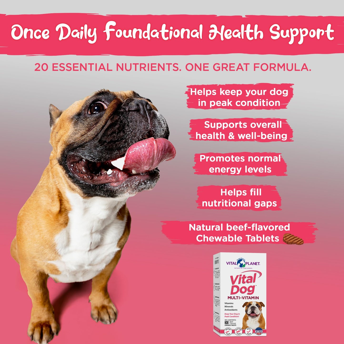 Vital Dog Multivitamin- Chews, 30ct