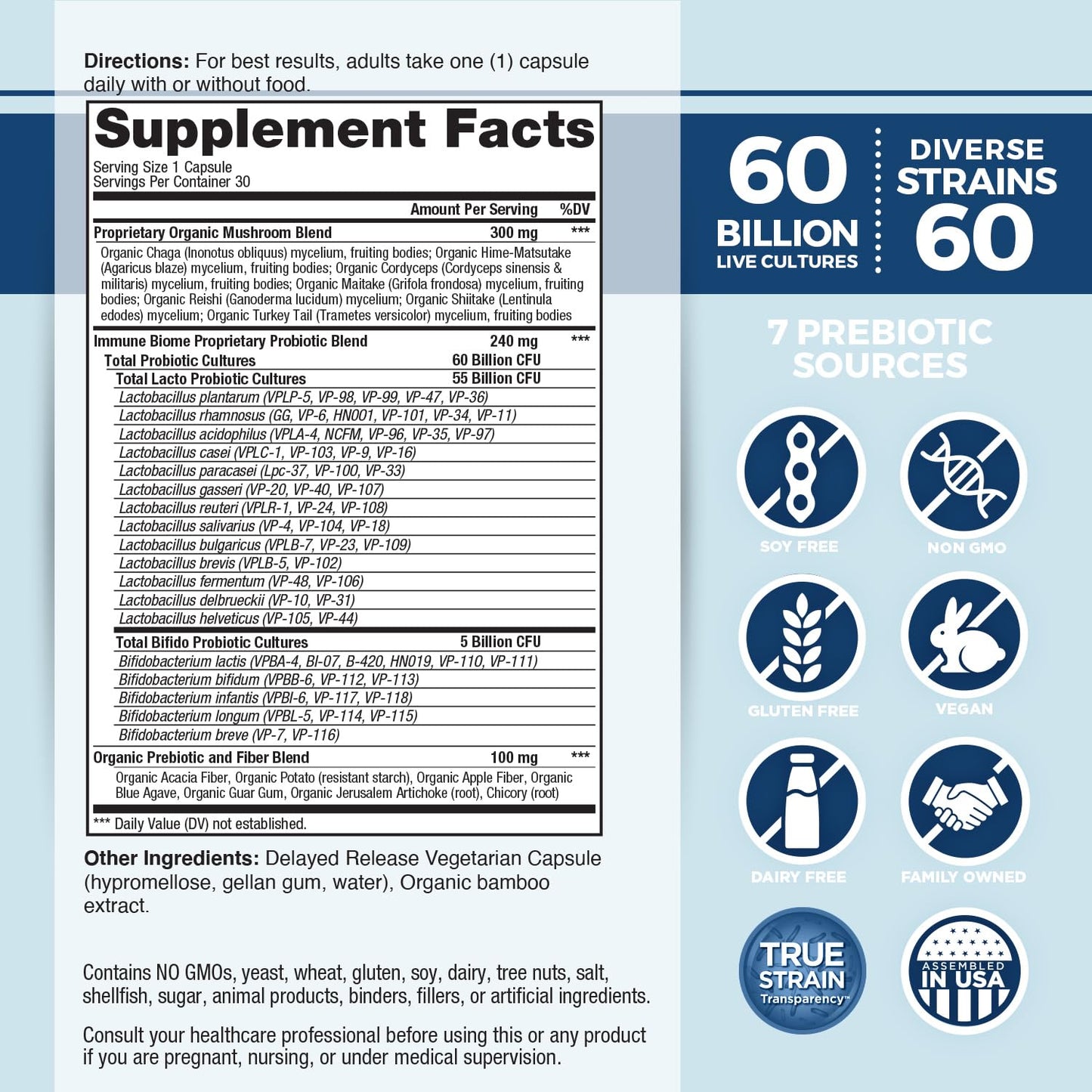 Probiótico Vital Flora para el Bioma Inmunológico - 30 unidades