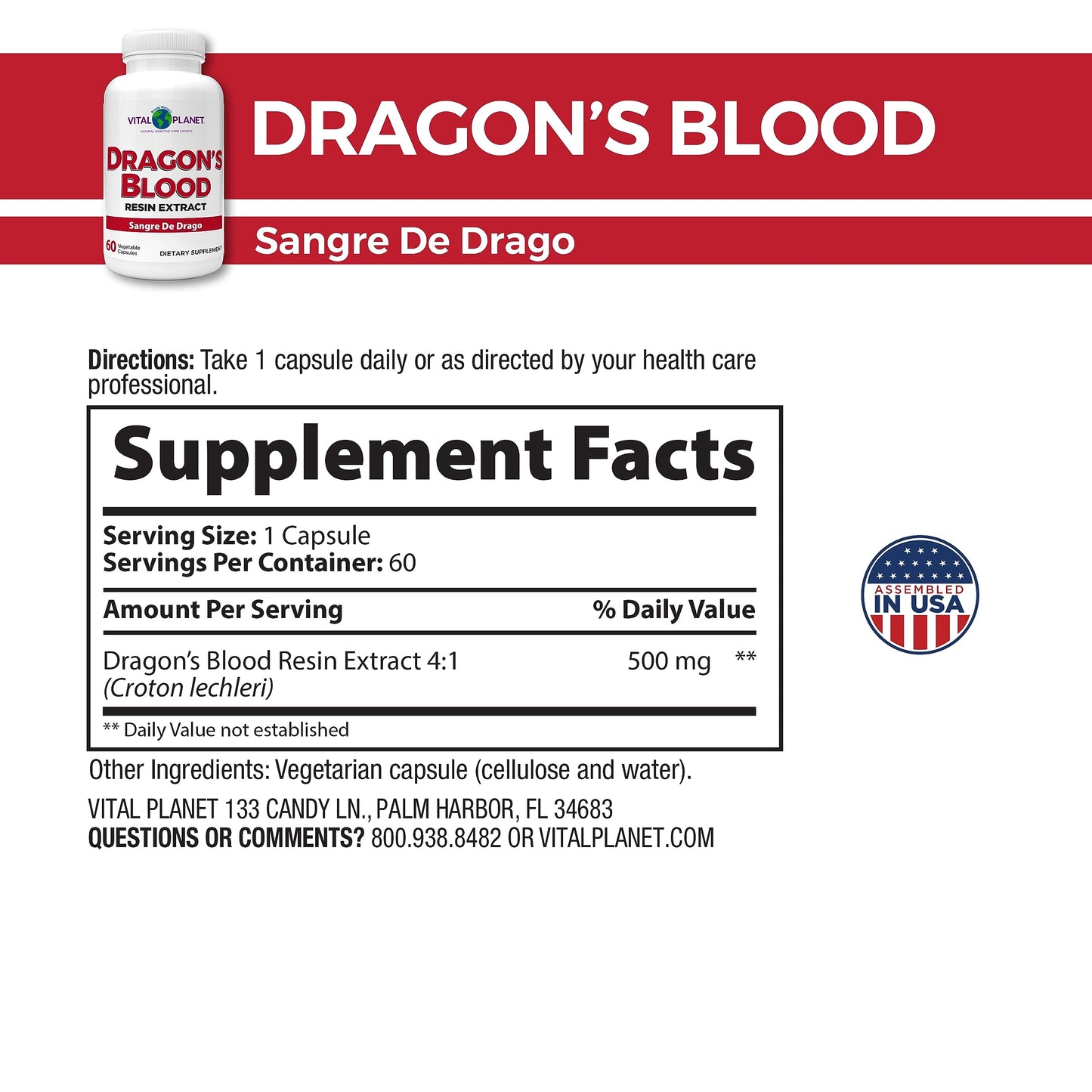 Dragon’s Blood - Capsules, 60ct