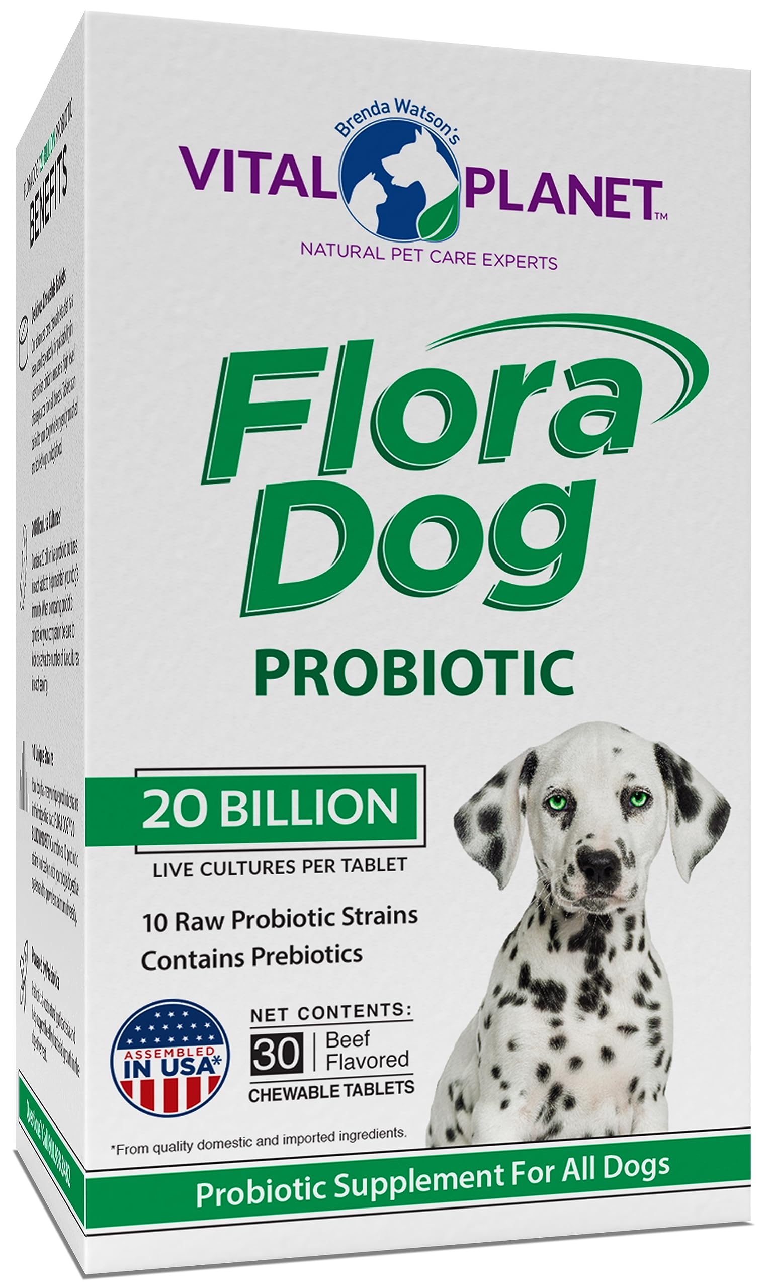 Flora Dog Probiotic Chewable Tablets 30ct Vital Planet – Vital