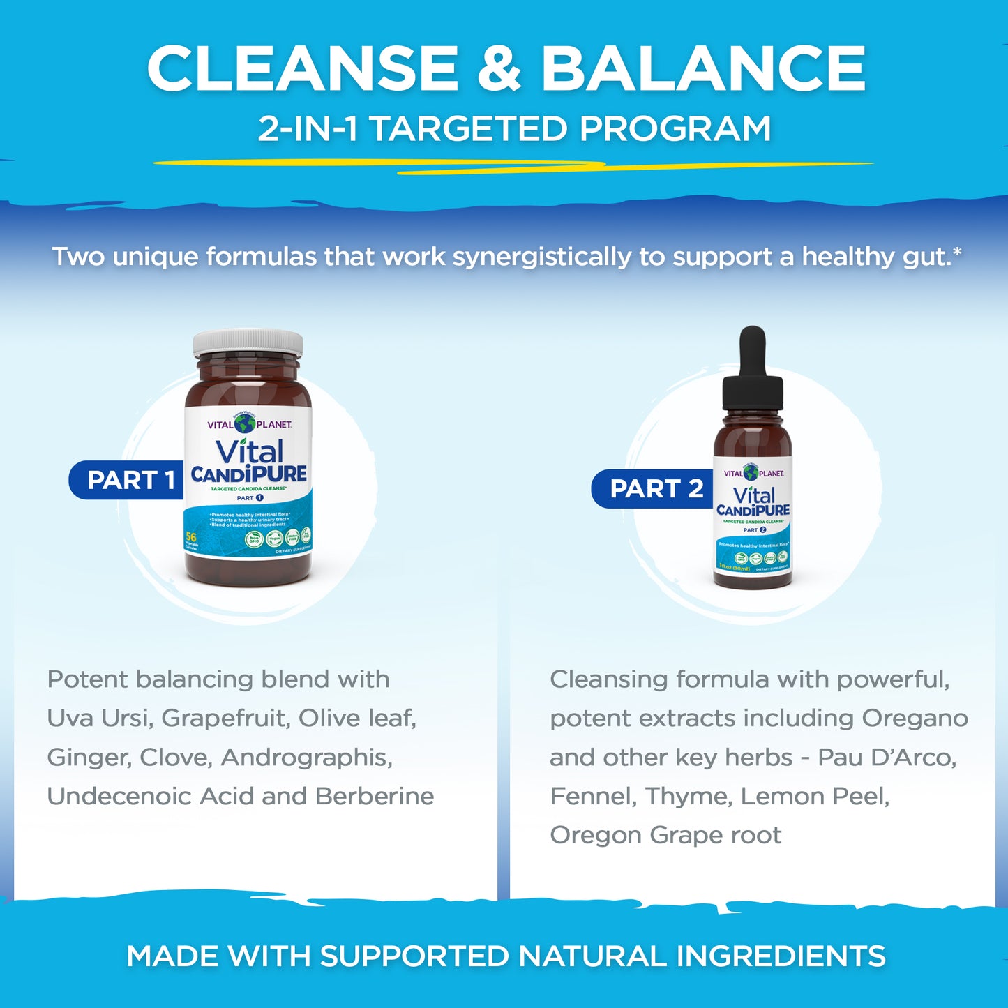 Vital CandiPURE - 2-part Targeted Yeast Cleanse