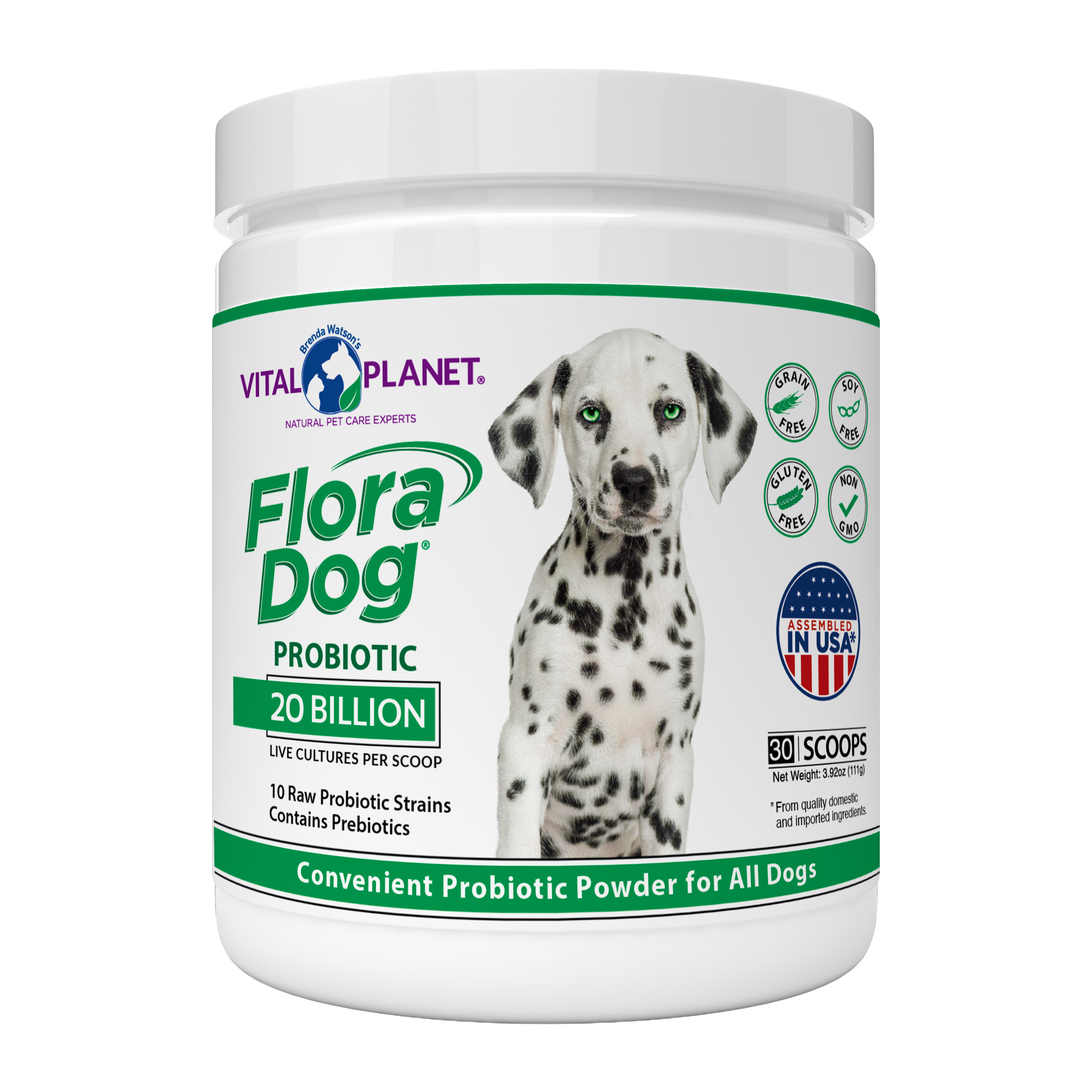 Flora Dog Probiotic Powder 30 Servings - Vital Planet – Vital Planet Shop
