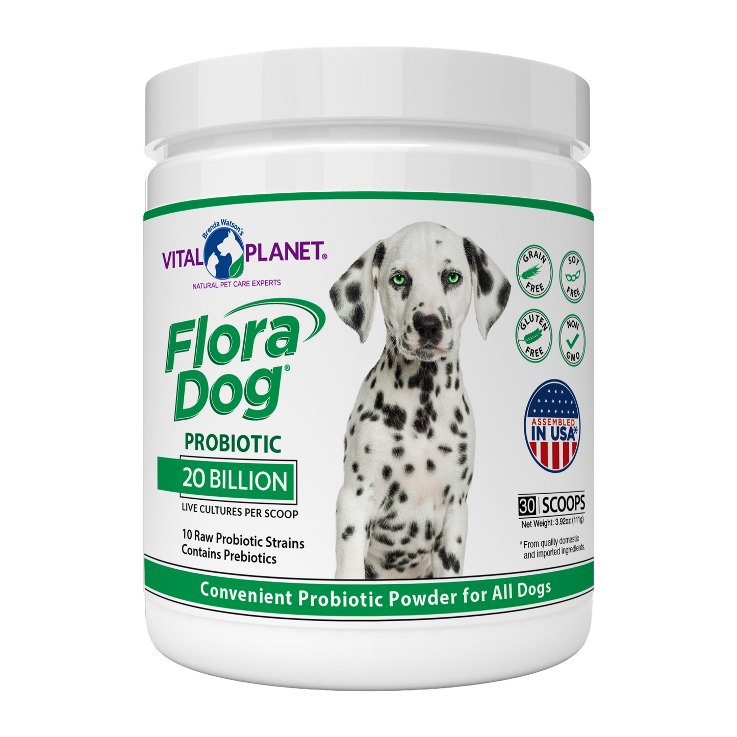 Flora Dog High Potency Probiotic - Powder, 30 Servings