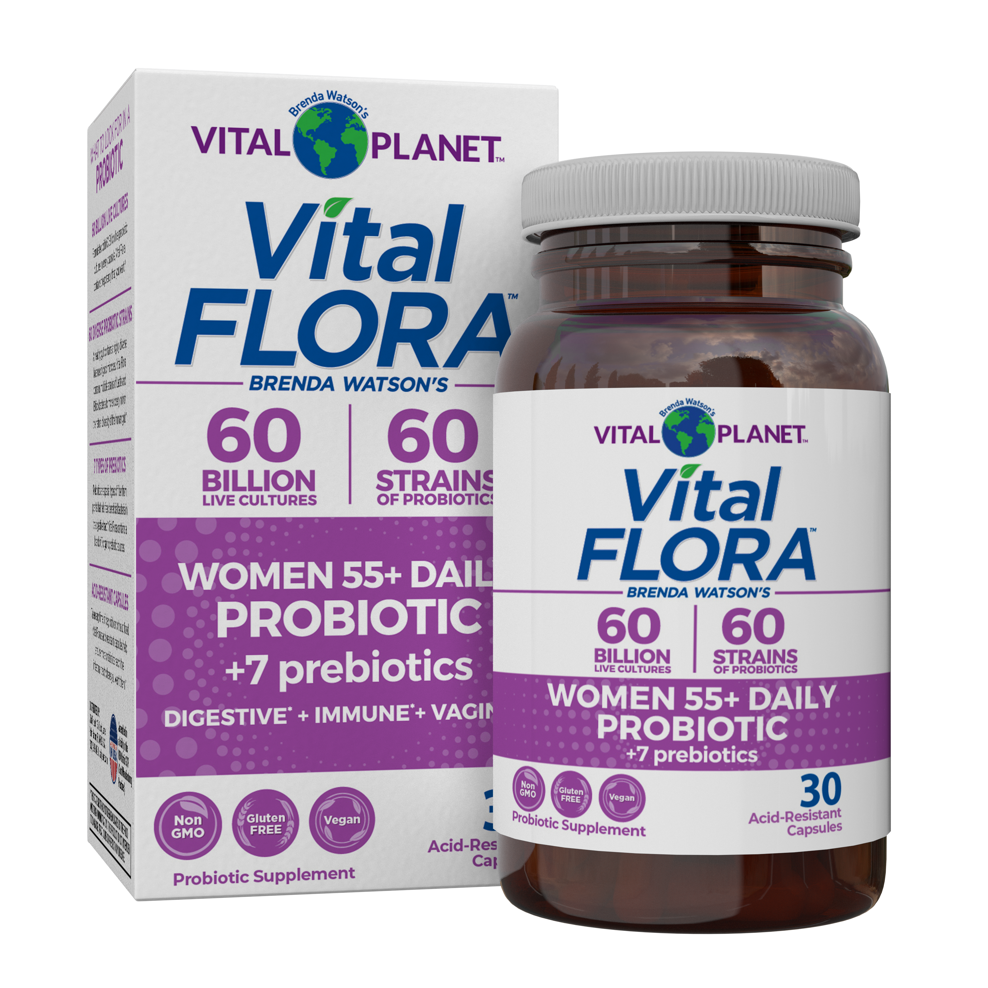 Vital Flora Women's 55+ Probiotic Refrigerated 30ct - Vital Planet