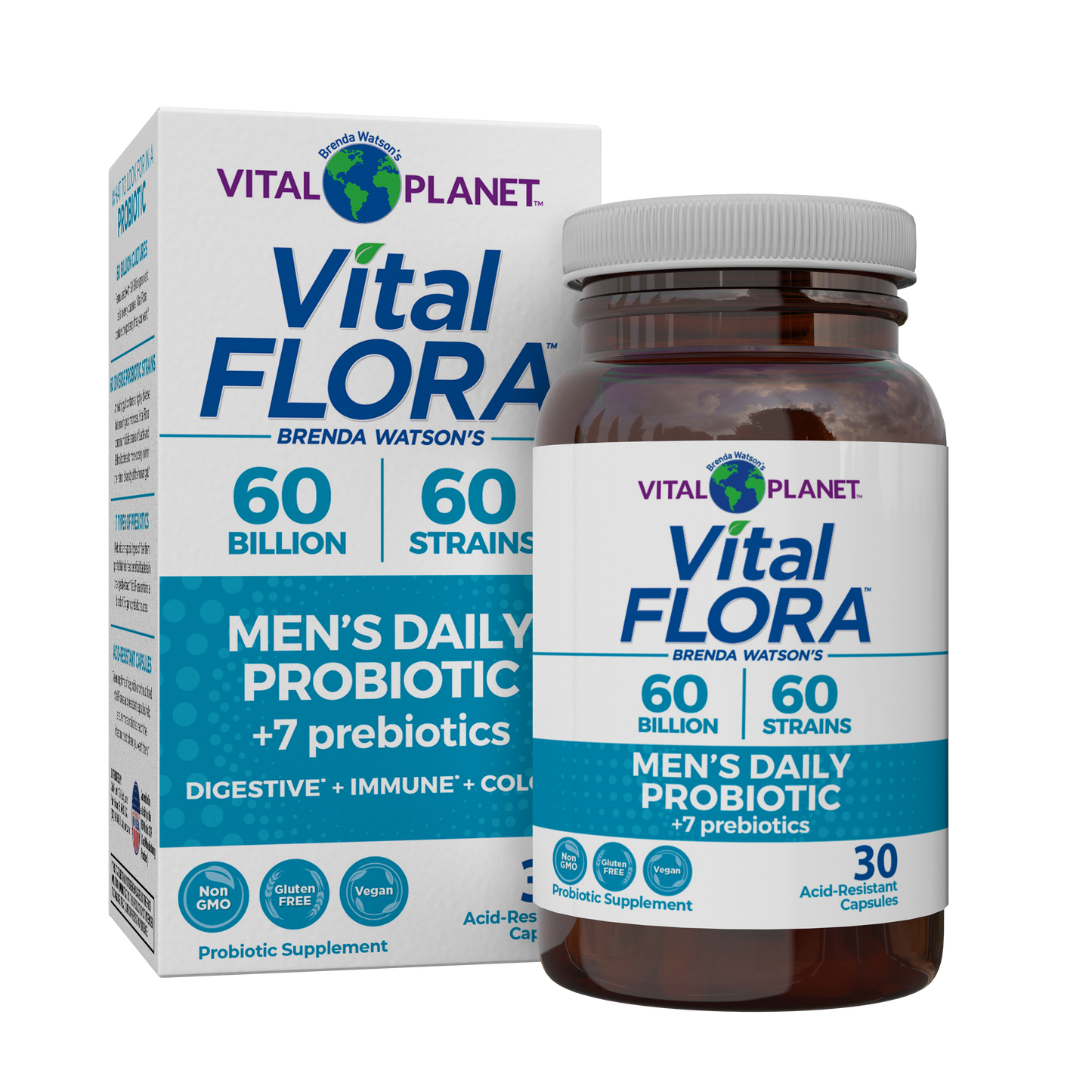 Probiótico Vital Flora para hombres - Refrigerado, 30 unidades 