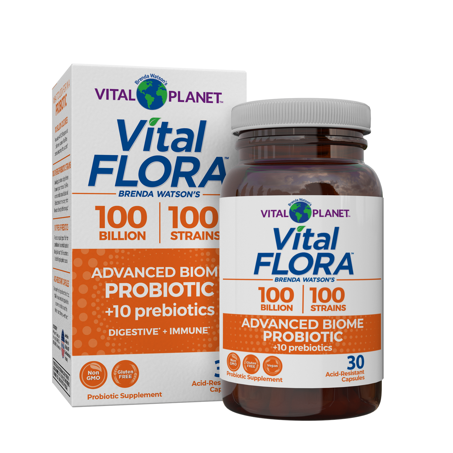 Probiótico Vital Flora Advanced Biome - 30 unidades 