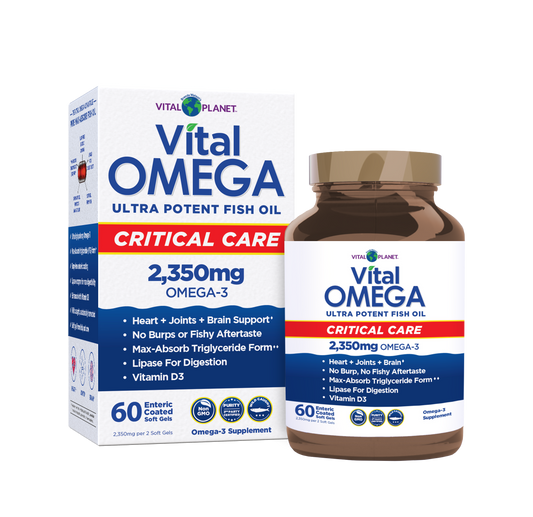 Vital Omega Critical Care - Cápsulas blandas, 60 unidades