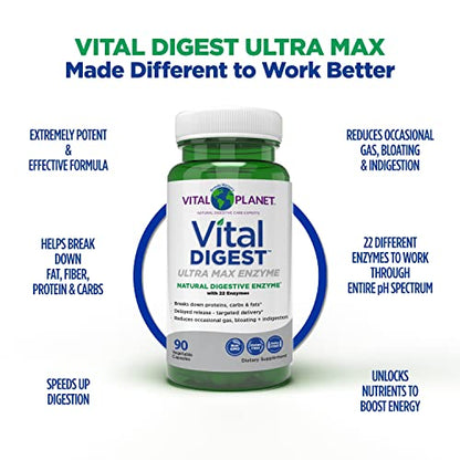 Vital Digest Ultra Max Enzyme – Capsules, 90ct
