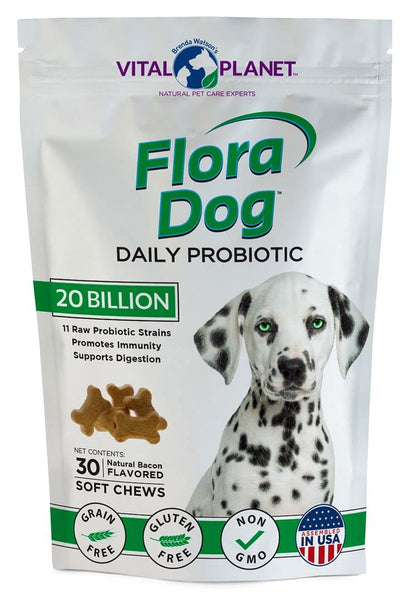Flora Dog Probiotic Soft Chews - Vital Planet – Vital Planet Shop