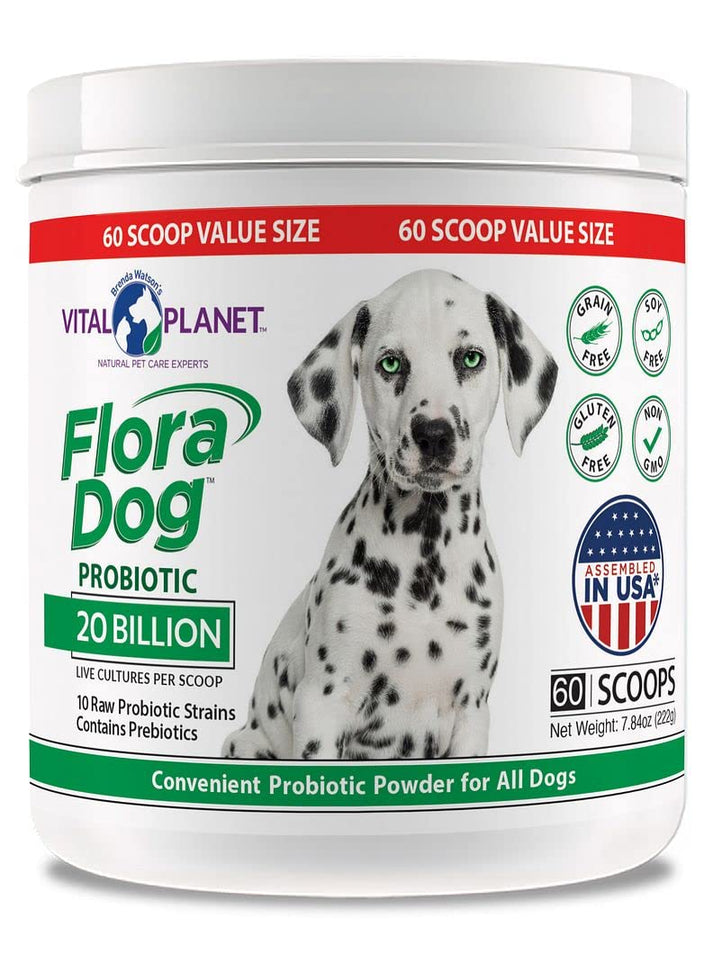 Flora Dog Probiotic Powder 60 Servings - Vital Planet – Vital Planet Shop