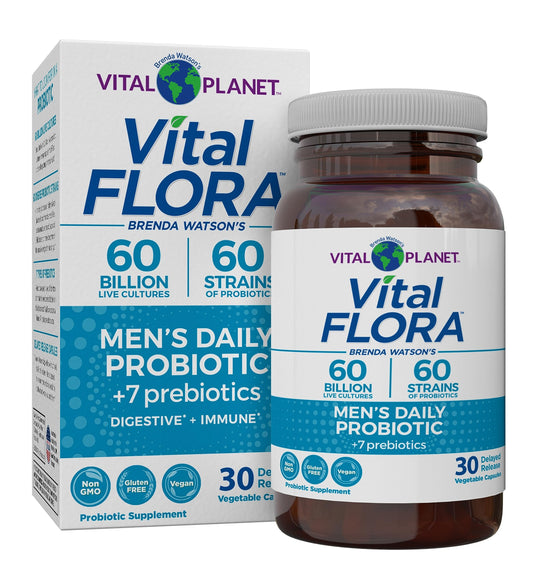 Probiótico Vital Flora para hombres - Refrigerado, 30 unidades