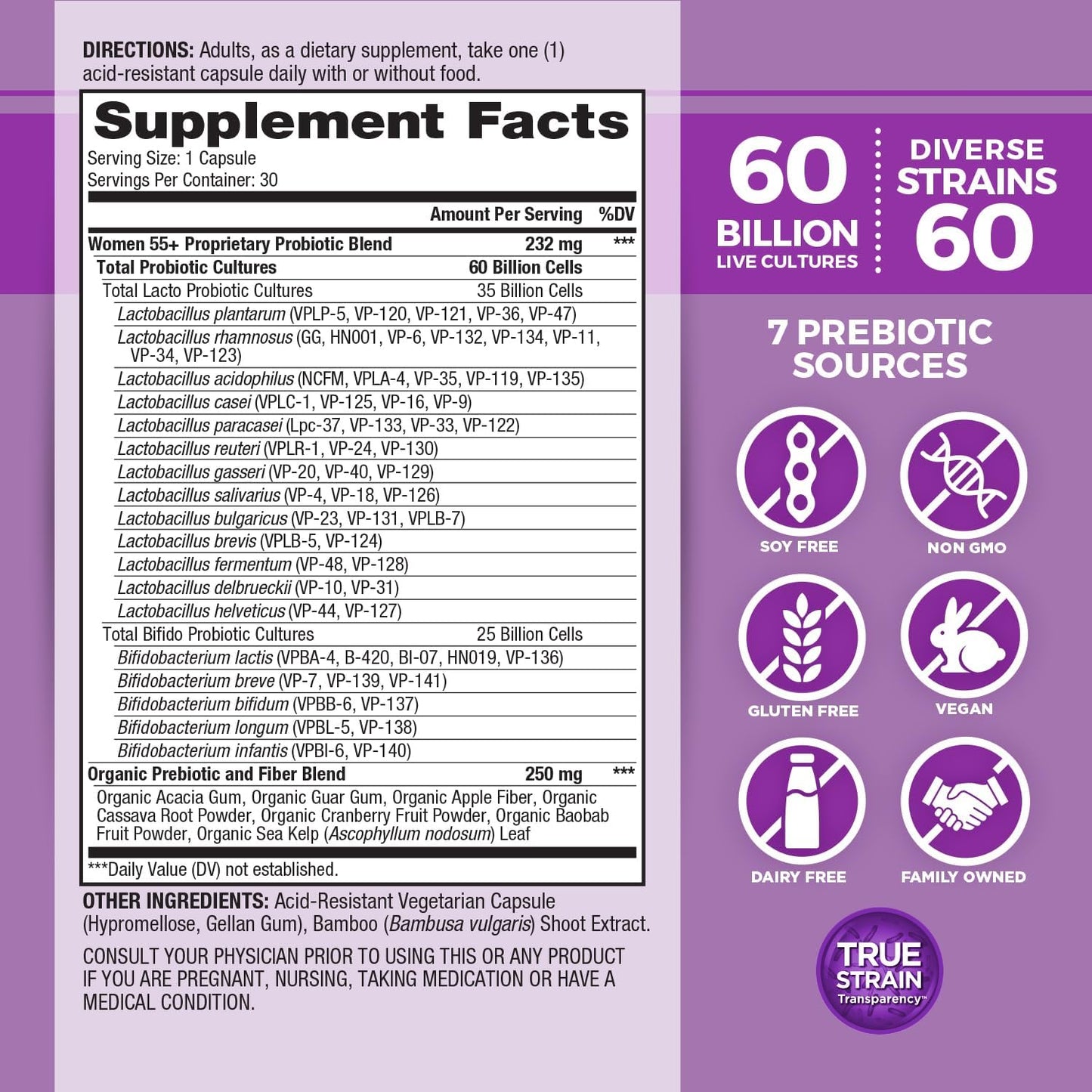 Vital Flora Women Over 55 Probiotic - Refrigerated
