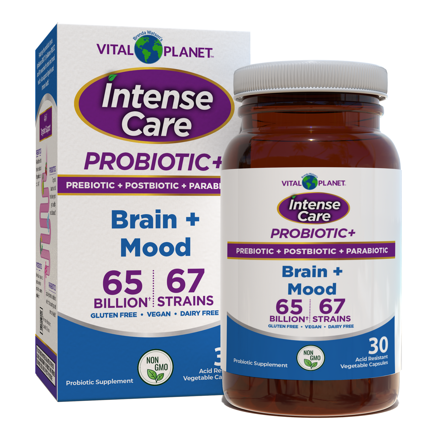 Intense Care Brain & Mood Probiotics - Shelf Stable, 30ct