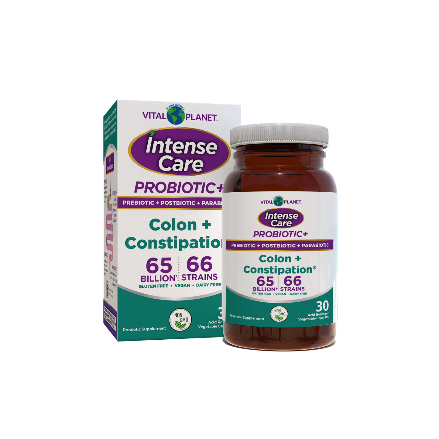 Intense Care Colon & Constipation Probiotics - Shelf Stable, 30ct