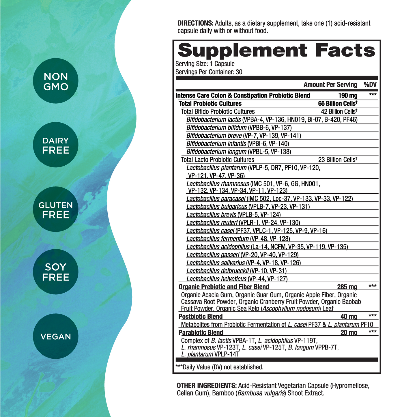 Intense Care Colon & Constipation Probiotics