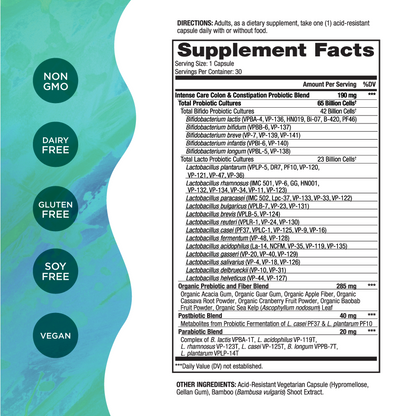 Intense Care Colon & Constipation Probiotics