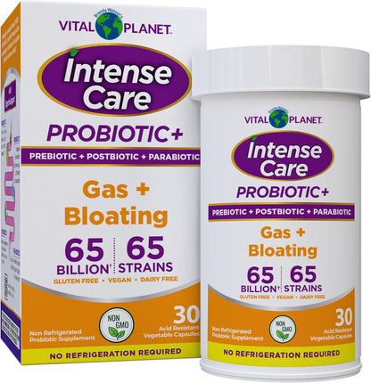 Intense Care Gas & Bloating Probiotic - Shelf Stable, 30ct
