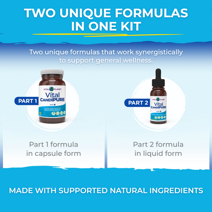 Vital CandiPURE Part 1 capsule formula and Part 2 liquid formula