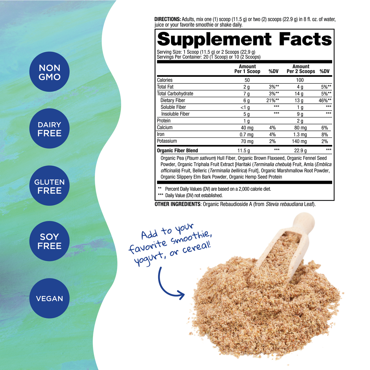 Vital Fiber - From Flax, Pea & Hemp