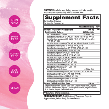 Vital Flora Women’s Daily Probiotic - Shelf Stable