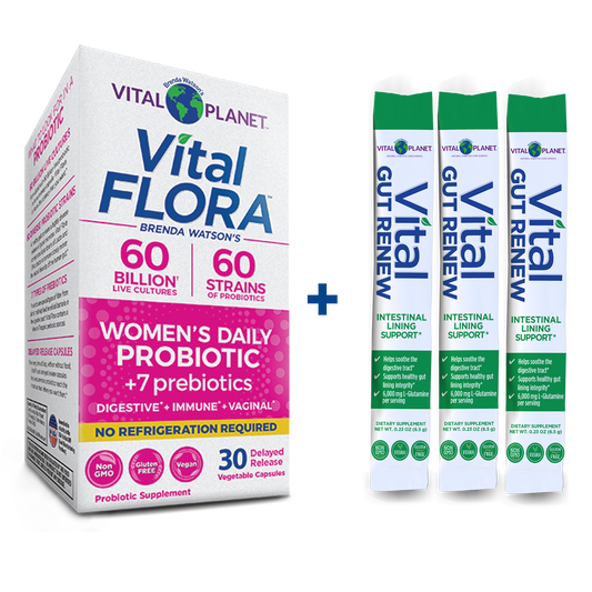 Better Together: Vital Flora + 3X Vital Gut Renew Stick Packs