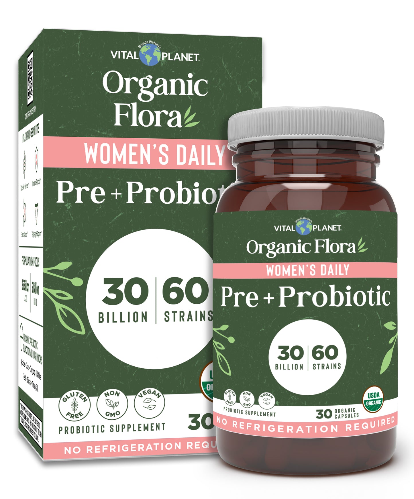 Organic Flora Women’s Daily Probiotic Supplement